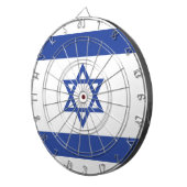 Israëlische vlag, ster van David Judaism Jewish Dartbord (Voorkant Rechts)