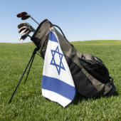 Israëlische vlag, ster van David Judaism Jewish Golfhanddoek (Groen)