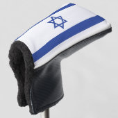 Israëlische vlag, ster van David Judaism Jewish Golfheadcover (3/4 voorkant)