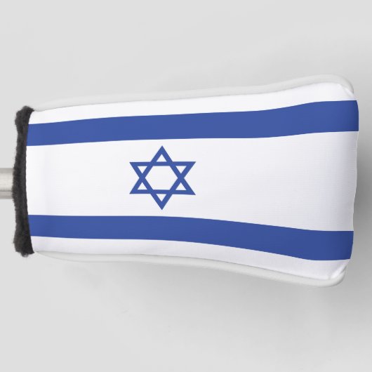 Israëlische vlag, ster van David Judaism Jewish Golfheadcover (Voorkant)