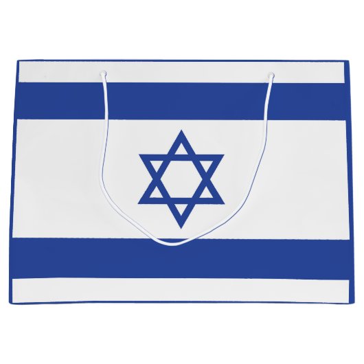 Israëlische vlag, ster van David Judaism Jewish Groot Cadeauzakje (Voorkant)
