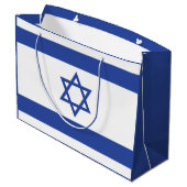 Israëlische vlag, ster van David Judaism Jewish Groot Cadeauzakje (Achterkant Gekanteld)