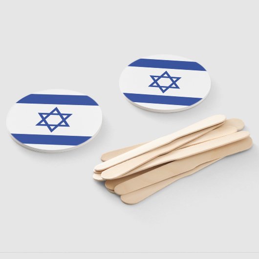 Israëlische vlag, ster van David Judaism Jewish Handwaaier (Niet-gemonteerd)
