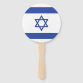 Israëlische vlag, ster van David Judaism Jewish Handwaaier (Voorkant)