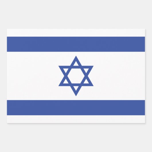 Israëlische vlag, ster van David Judaism Jewish Inpakpapier Vel (Voorkant)