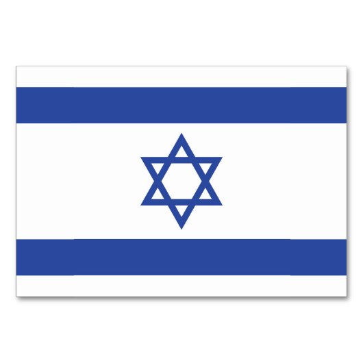 Israëlische vlag, ster van David Judaism Jewish Kaart (Voorkant)