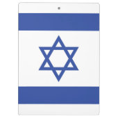 Israëlische vlag, ster van David Judaism Jewish Klembord (Achterkant)