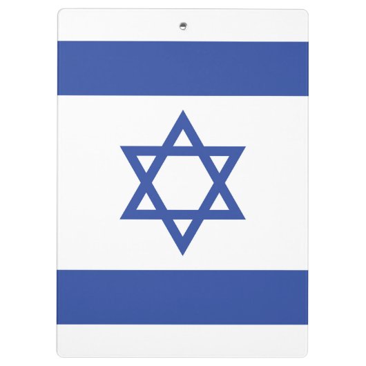 Israëlische vlag, ster van David Judaism Jewish Klembord (Achterkant)