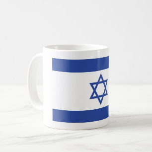 Israëlische vlag, ster van David Judaism Jewish Koffiemok