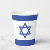 Israëlische vlag, ster van David Judaism Jewish Papieren Bekers (Links)