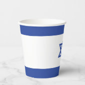 Israëlische vlag, ster van David Judaism Jewish Papieren Bekers (Voorkant)