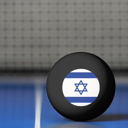 Israëlische vlag, ster van David Judaism Jewish Pingpongbal (Net)