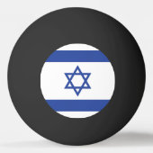 Israëlische vlag, ster van David Judaism Jewish Pingpongbal (Voorkant)