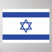 Israëlische vlag, ster van David Judaism Jewish Poster (Voorkant)