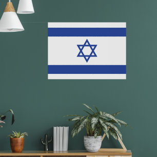 Israëlische vlag, ster van David Judaism Jewish Poster