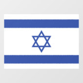 Israëlische vlag, ster van David Judaism Jewish Raamsticker (Vel)