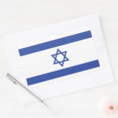 Israëlische vlag, ster van David Judaism Jewish Rechthoekige Sticker (Envelop)