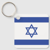Israëlische vlag, ster van David Judaism Jewish Sleutelhanger (Voorkant)