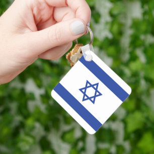 Israëlische vlag, ster van David Judaism Jewish Sleutelhanger