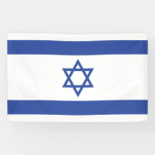 Israëlische vlag, ster van David Judaism Jewish Spandoek (Horizontaal)