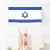 Israëlische vlag, ster van David Judaism Jewish Spandoek (Insitu)