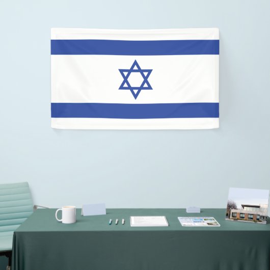 Israëlische vlag, ster van David Judaism Jewish Spandoek (Beurs)