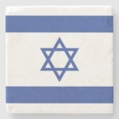Israëlische vlag, ster van David Judaism Jewish Stenen Onderzetter (Voorkant)