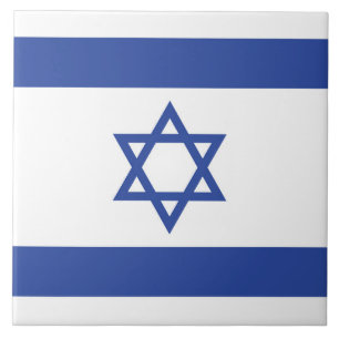 Israëlische vlag, ster van David Judaism Jewish Tegeltje