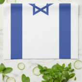 Israëlische vlag, ster van David Judaism Jewish Theedoek (Gevouwen)