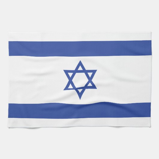 Israëlische vlag, ster van David Judaism Jewish Theedoek (Horizontaal)
