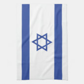 Israëlische vlag, ster van David Judaism Jewish Theedoek (Verticaal)