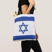 Israëlische vlag, ster van David Judaism Jewish Tote Bag (Dichtbij)