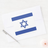 Israëlische vlag, ster van David Judaism Jewish Vierkante Sticker (Envelop)