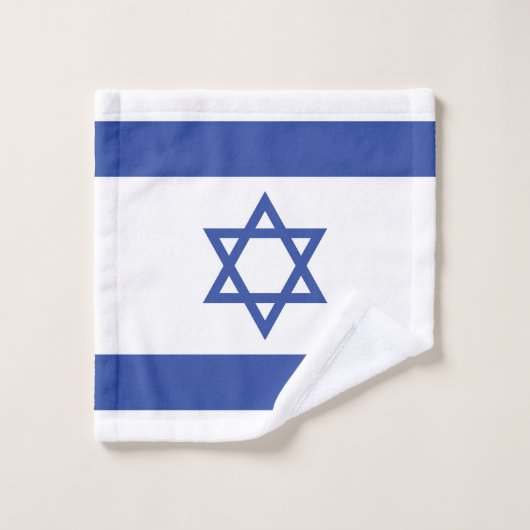 Israëlische vlag, ster van David Judaism Jewish Washandje (Wasdoekje)