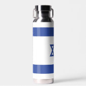 Israëlische vlag, ster van David Judaism Jewish Waterfles (Voorkant)