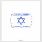 Israëlische vlag sticker (Vel)