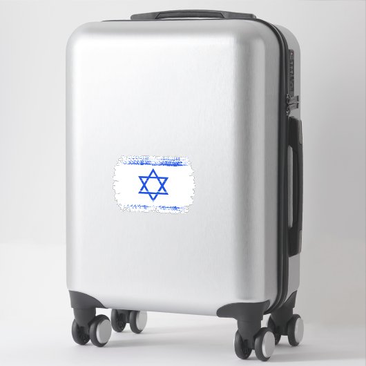 Israëlische vlag sticker (Koffer)