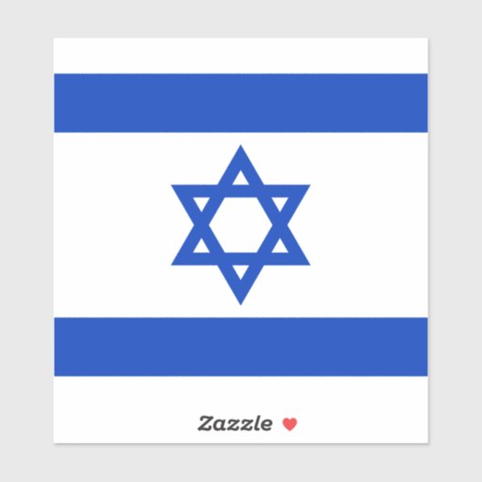 Israëlische vlag sticker (Vel)