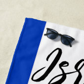 Israëlische vlag strandlaken (In situ)