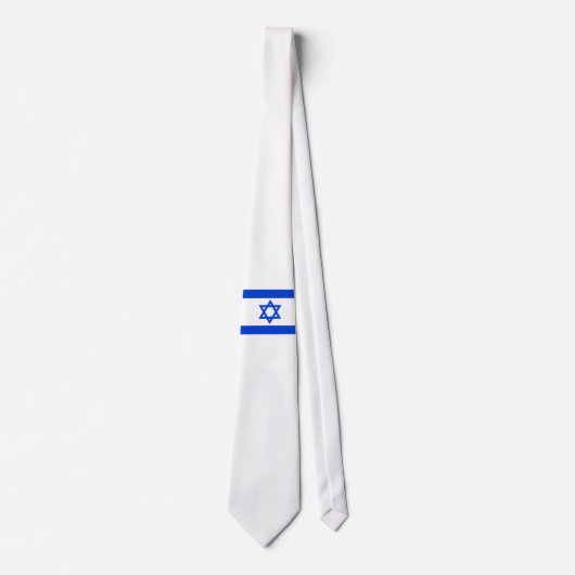 Israëlische vlag stropdas (Voorkant)