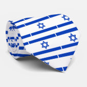 Israëlische vlag stropdas (Opgerold)