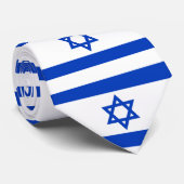 Israëlische vlag stropdas (Opgerold)