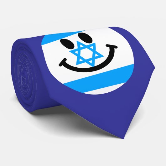 Israëlische vlag stropdas (Opgerold)