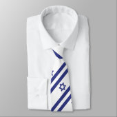 Israëlische vlag stropdas (Gebonden)