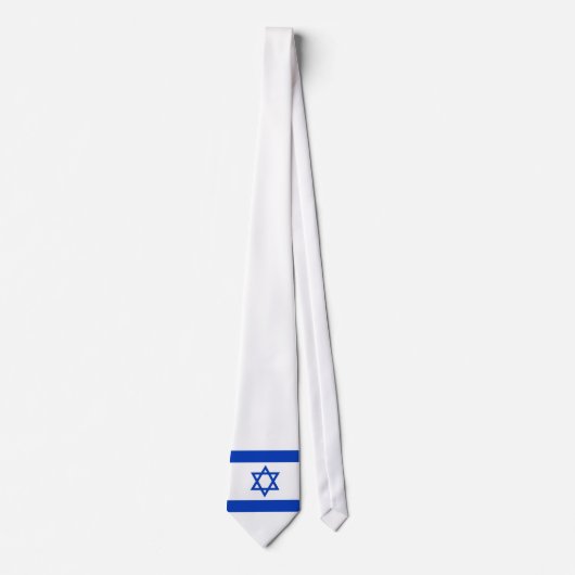 Israëlische vlag stropdas (Voorkant)
