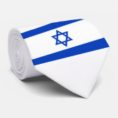 Israëlische vlag stropdas (Opgerold)