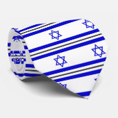 Israëlische vlag stropdas (Opgerold)