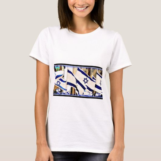 Israëlische vlag T-Shirt (Voorkant)