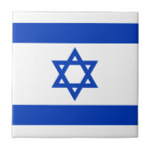 Israëlische vlag tegeltje (Voorkant)