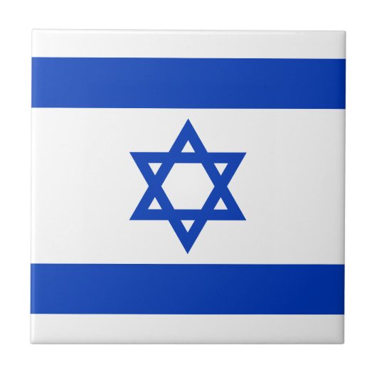 Israëlische vlag tegeltje (Voorkant)